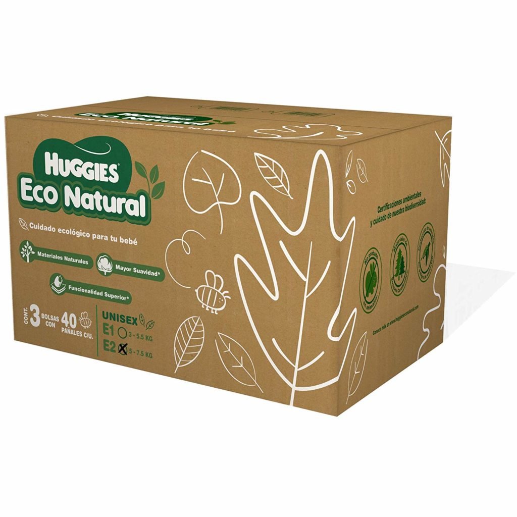 Eco Natural Huggies etapa 2, el mejor pañal ecológico