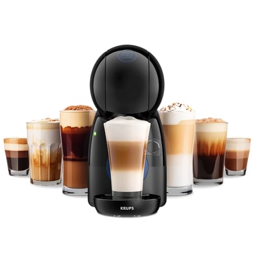 KRUPS Cafetera Multibebidas de Cápsulas Dolce Gusto Piccolo, rápida y compacta, prepara más de 30 Bebidas diferentes y disfruta de un sabor único, Negra, KP1A05MX