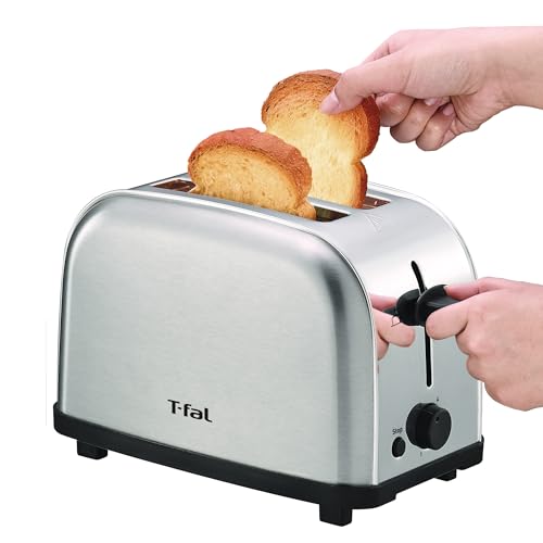 T-fal Ultra Toaster INOX cuenta con 6 niveles de tostado. ¡Tostador ultra compacto de fácil almacenamiento! Elaborado de acero inoxidable, TT330DMX