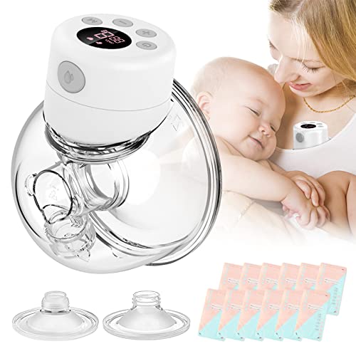 Skettle Extractor de Leche Eléctrico, Saca Leche Eléctrico con LCD Pantalla , 2 Modos y 9 Niveles de Succión, Ruido Bajo, Manos Libres, Recargable