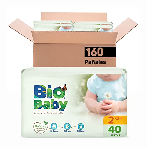 Bio Baby Pañales, Talla Chica/2, 160 Pañales