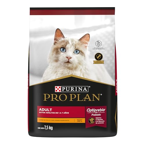 Purina Pro Plan Dry Gato Gato Adulto Optiprebio, Sabor Pollo, 7.5 Kg, 1 Piece