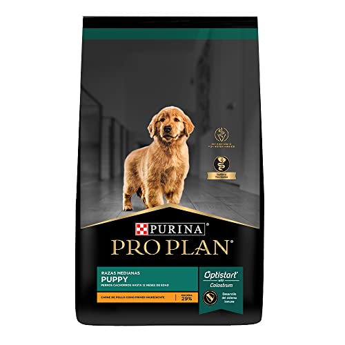 Purina Pro Plan Dry Perro Puppy Razas Medianas con OptiStart, Sabor Pollo, 17.5 kg, 1 Piece