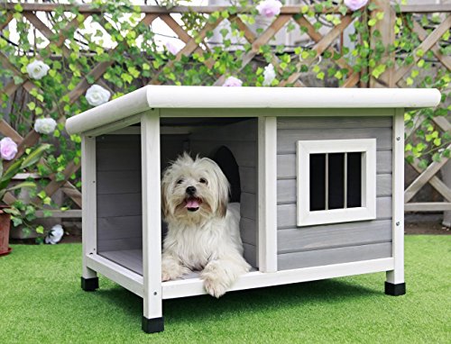 Petsfit - Casa de Madera para Perros pequeños