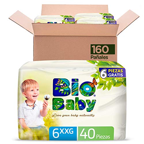 Bio Baby Pañales, Talla XX Grande/6, 136 Pañales