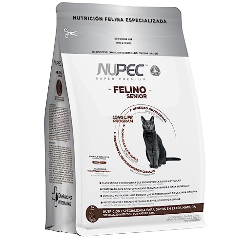 Nupec Comida para Gatos Felino Senior 3 kg - Paquete de 1