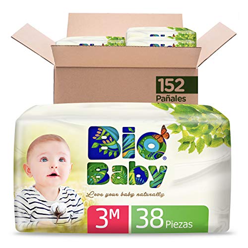 Bio Baby Pañales, Talla Mediana/3, 152 Pañales