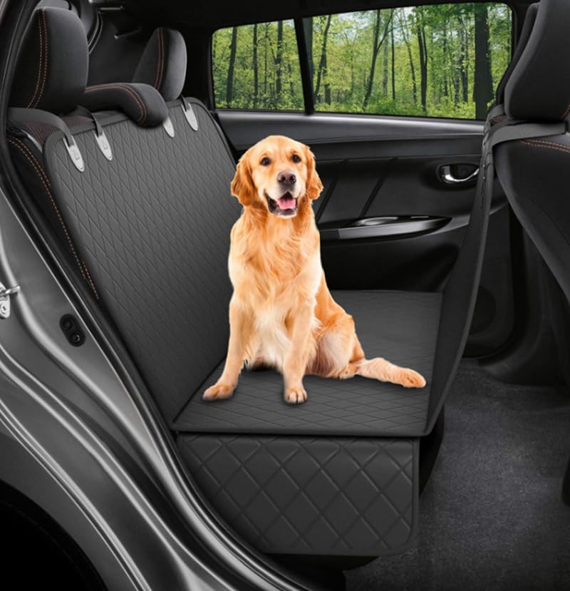 PUBAMALL Fundas para Asientos de Coche para Perros, Fundas para Asientos Traseros para Mascotas para Coches